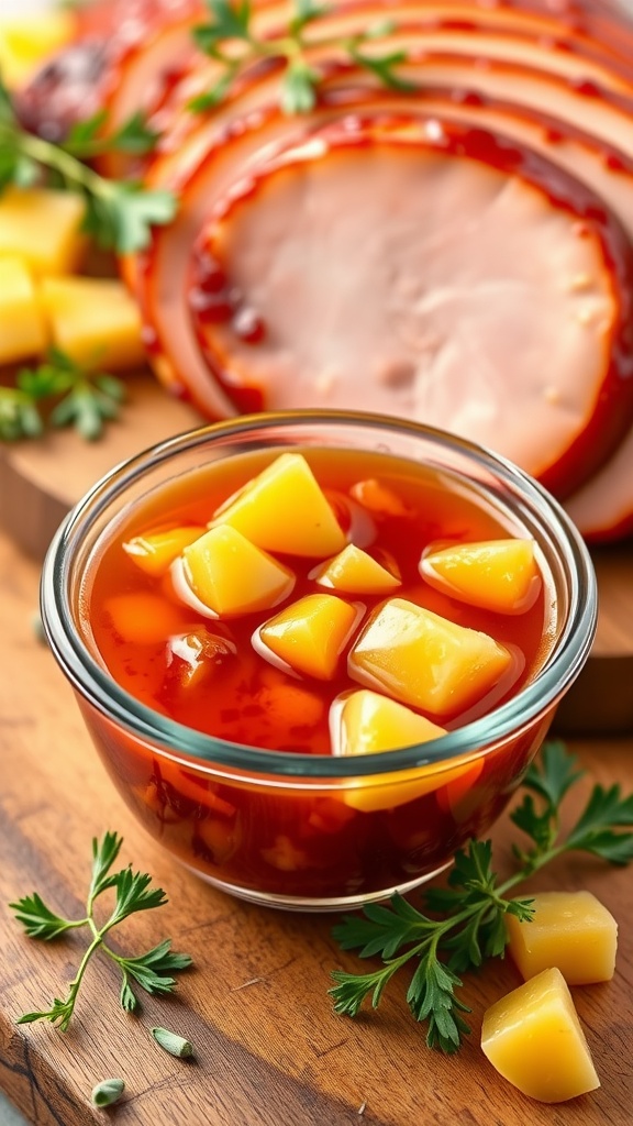 Sweet and Tangy Pineapple Ham Sauce